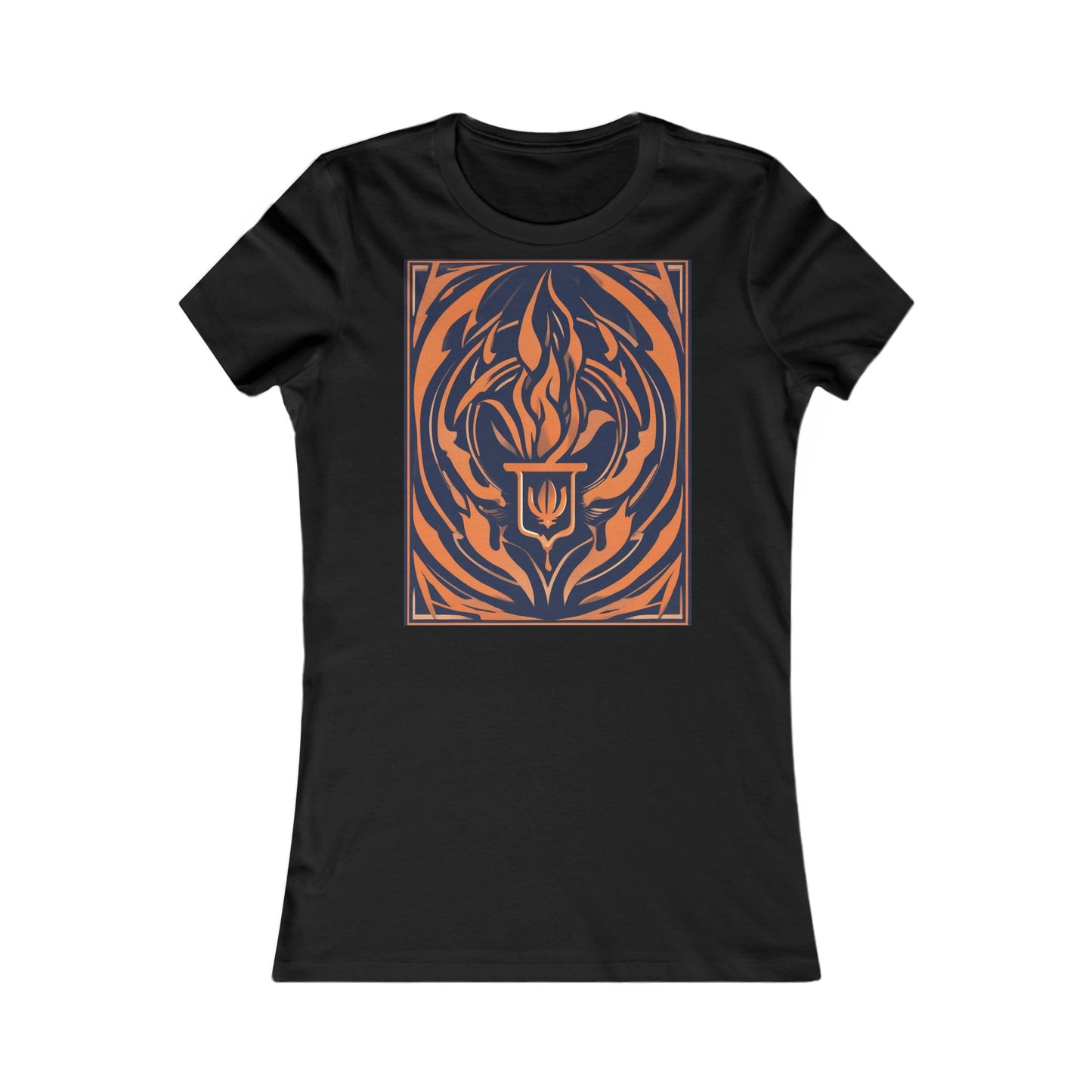 boostlete-quiet-power-icon-flame-duotone-athletic-0158 — Women's Favorite Tee (B+C 6004)