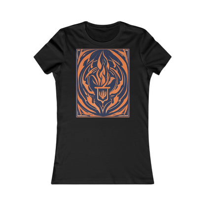 boostlete-quiet-power-icon-flame-duotone-athletic-0158 — Women's Favorite Tee (B+C 6004)