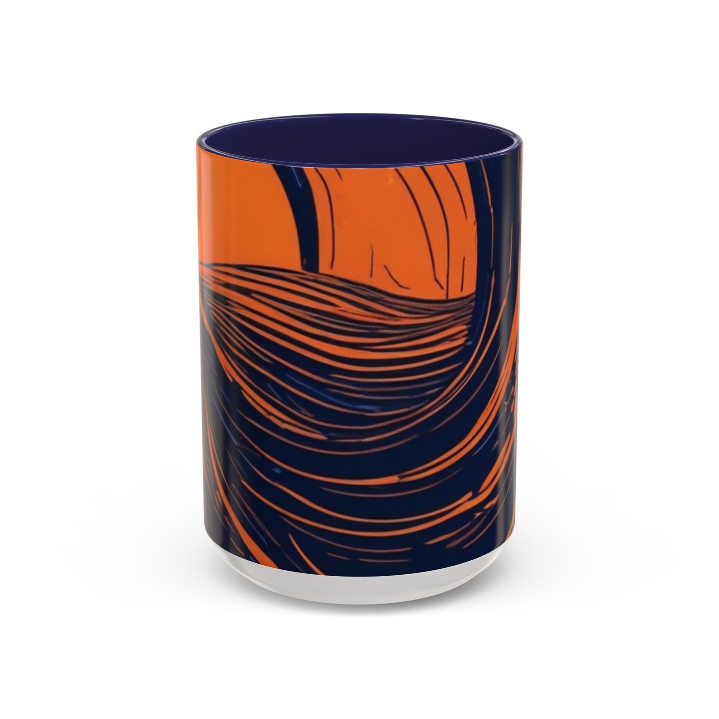 boostlete-rise-grind-icon-sunrise-speed-line-art-0202 — Accent Mug 11oz/15oz
