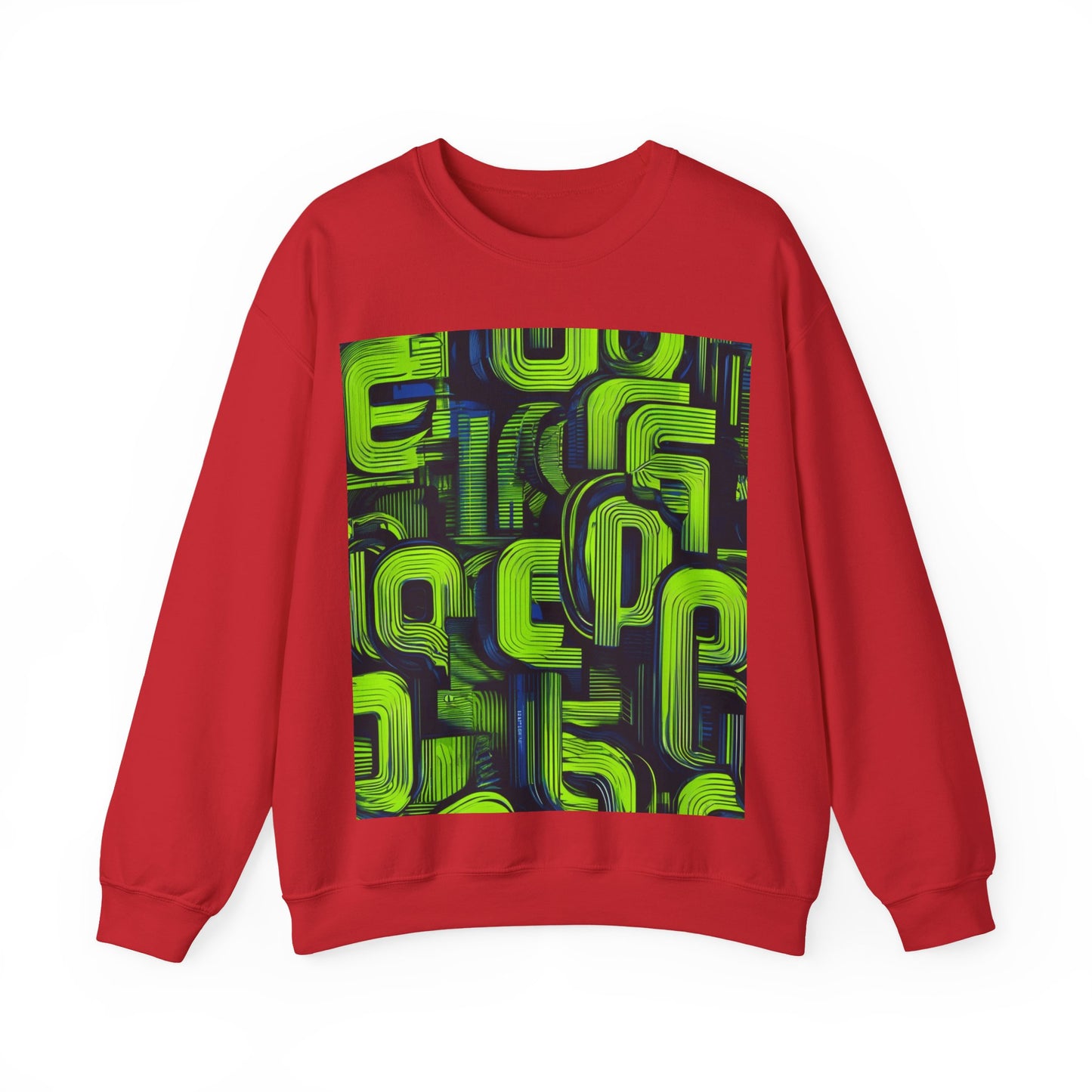 boostlete-boost-mode-type-progress-beats-perfect-vertical-engraved-0253 — Unisex Heavy Blend Crewneck Sweatshirt (Gildan)