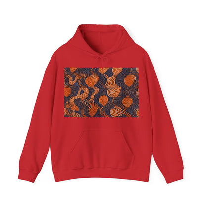 boostlete-iron-intent-pattern-topographic-engraved-0019 — Unisex Heavy Blend Hooded Sweatshirt (Gildan)