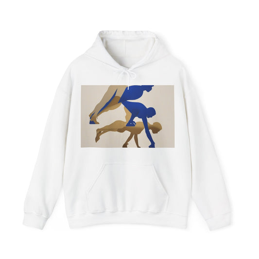 boostlete-mile-by-mile-scene-push-up-duotone-paper-0040 — Unisex Heavy Blend Hooded Sweatshirt (Gildan)