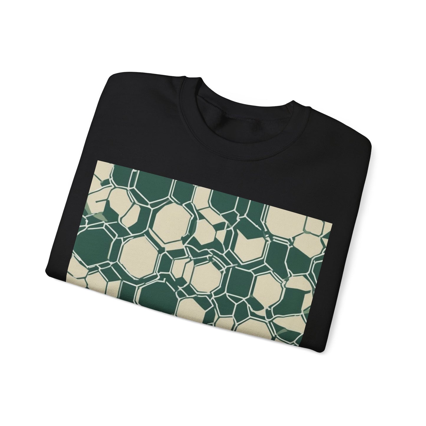 boostlete-iron-intent-pattern-hex-blueprint-0271 — Unisex Heavy Blend Crewneck Sweatshirt (Gildan)