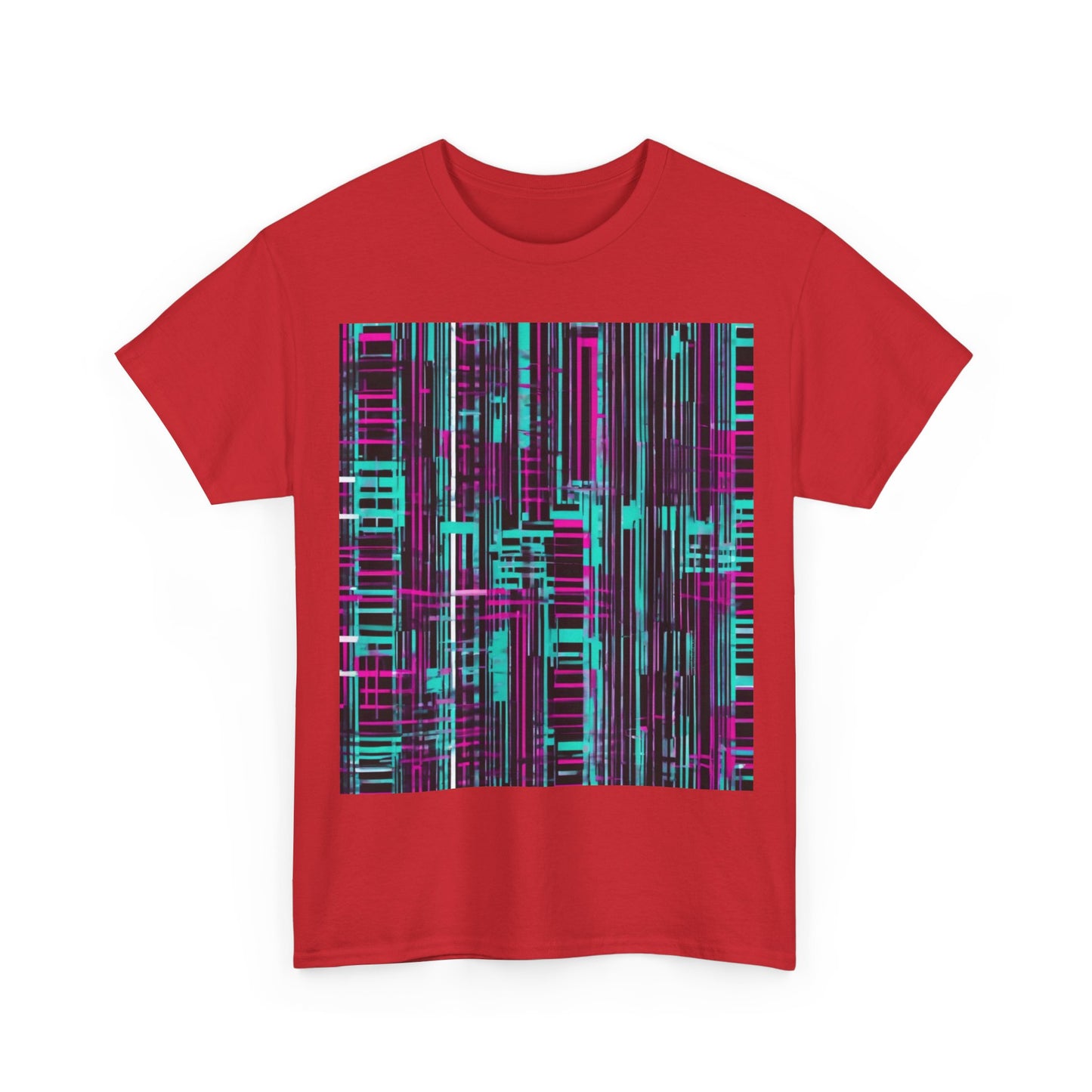 boostlete-field-day-pattern-barcode-retro-0275 — Unisex Heavy Cotton Tee (Gildan 5000)