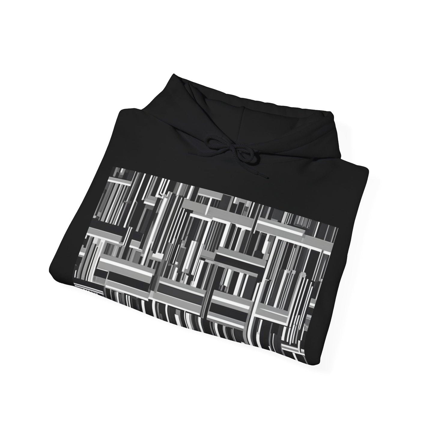 boostlete-recovery-progress-pattern-barcode-isometric-1023 — Unisex Heavy Blend Hoodie (G18500)