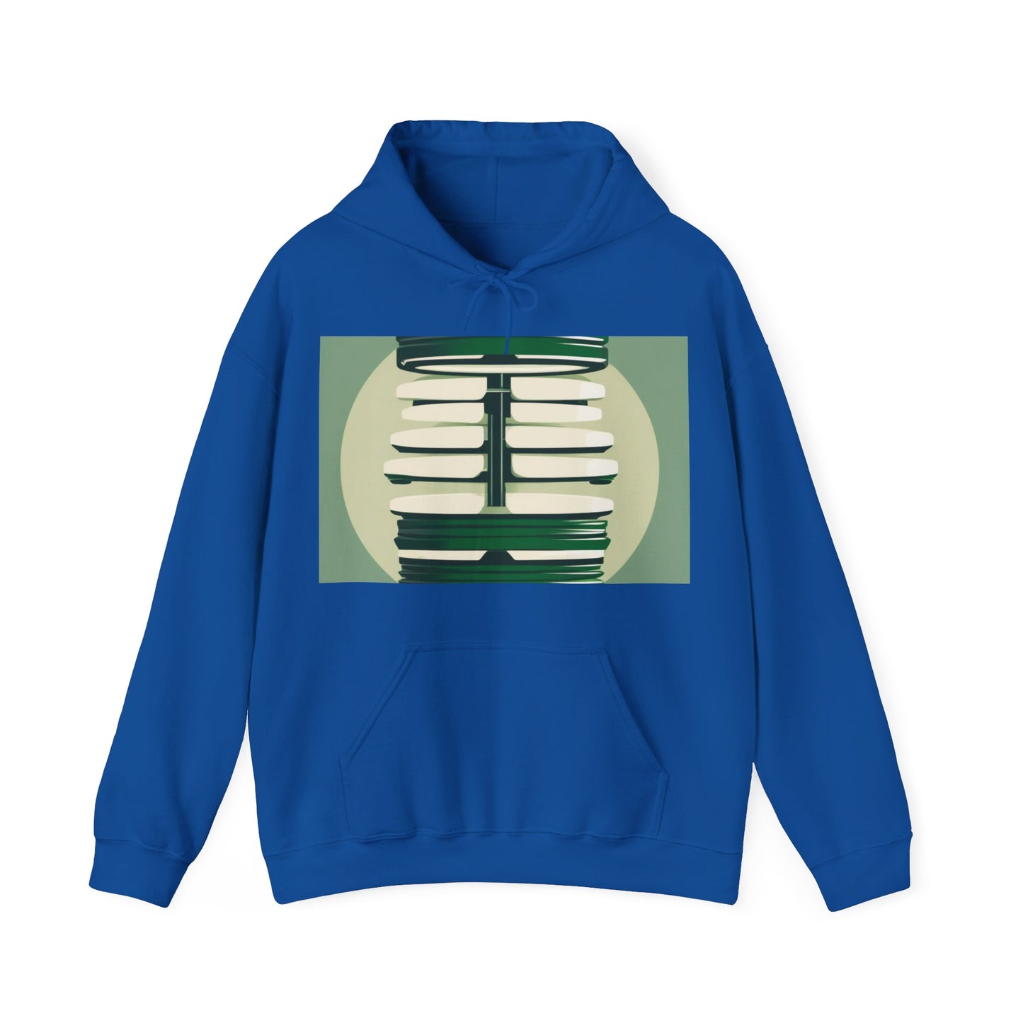 boostlete-recovery-progress-icon-barbell-glitch-vector-1746 — Unisex Heavy Blend Hoodie (G18500)