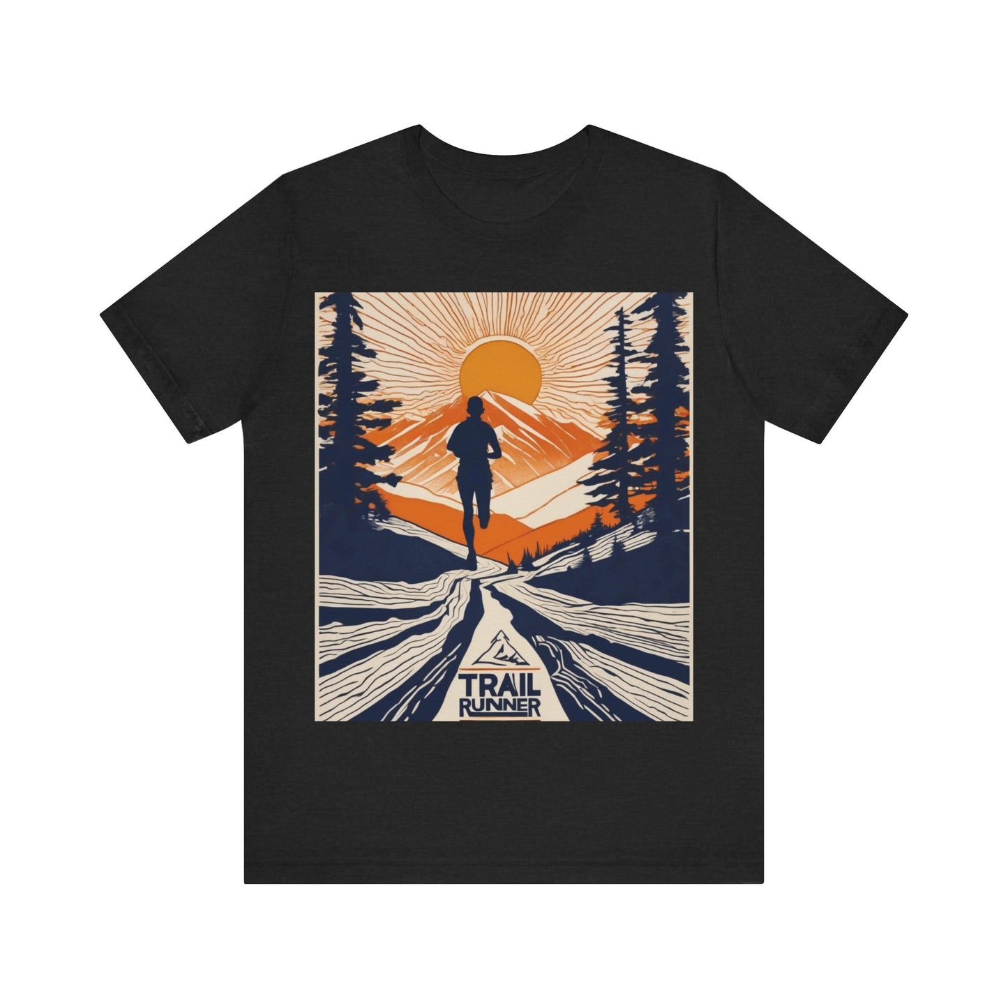 boostlete-iron-intent-scene-trail-glitch-badge-0100 — Unisex Jersey Short Sleeve (B+C 3001)