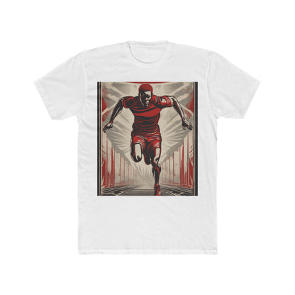 boostlete-am-crew-scene-sprinter-outline-athletic-0228 — Unisex Cotton Crew Tee (NL 3600)