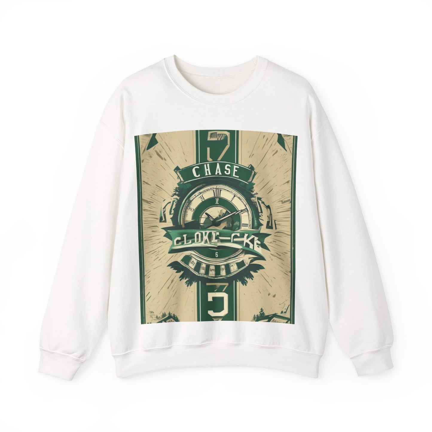 boostlete-mile-by-mile-type-chase-the-clock-banner-athletic-0013 — Unisex Heavy Blend Crewneck Sweatshirt (Gildan)