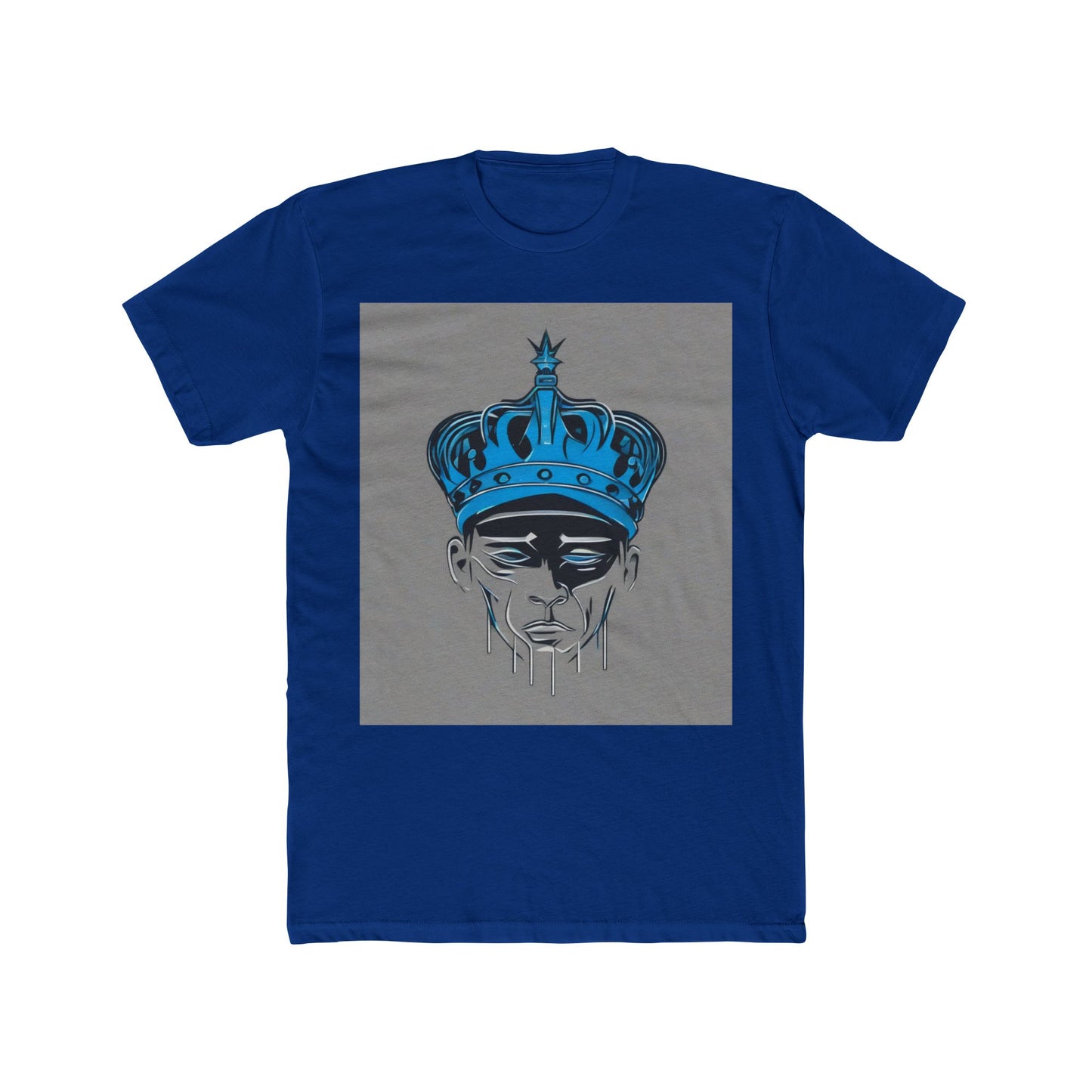 boostlete-am-crew-icon-crown-grainy-monoline-0022 — Unisex Cotton Crew Tee (NL 3600)