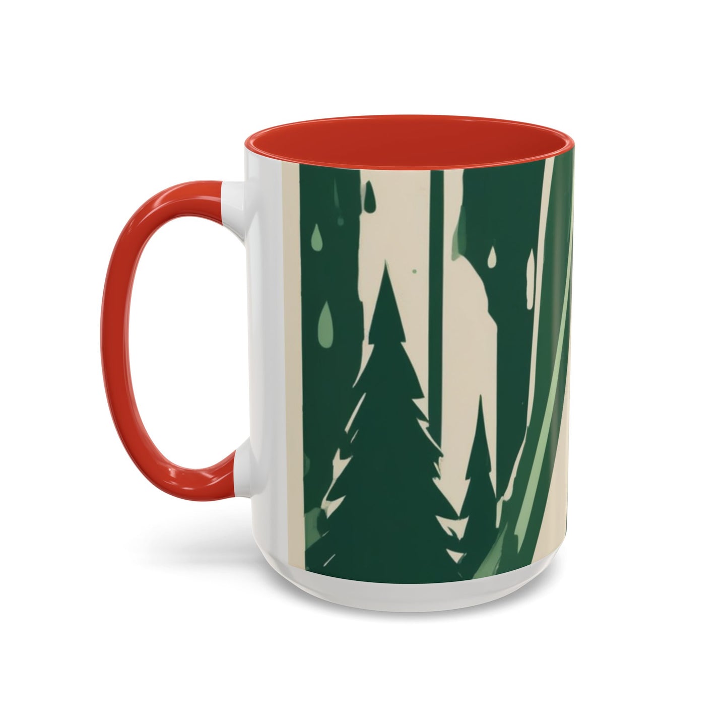 boostlete-quiet-power-icon-water-glitch-retro-0186 — Accent Mug 11oz/15oz