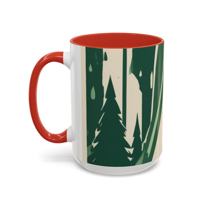 boostlete-quiet-power-icon-water-glitch-retro-0186 — Accent Mug 11oz/15oz