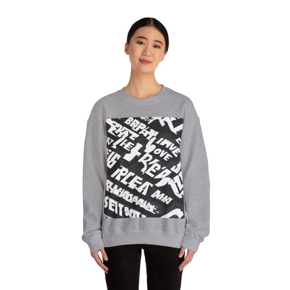 boostlete-pr-season-type-breathe-move-repeat-split-isometric-0017 — Unisex Heavy Blend Crewneck Sweatshirt (Gildan)