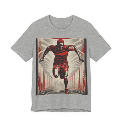 boostlete-am-crew-scene-sprinter-outline-athletic-0228 — Unisex Jersey Short Sleeve (B+C 3001)