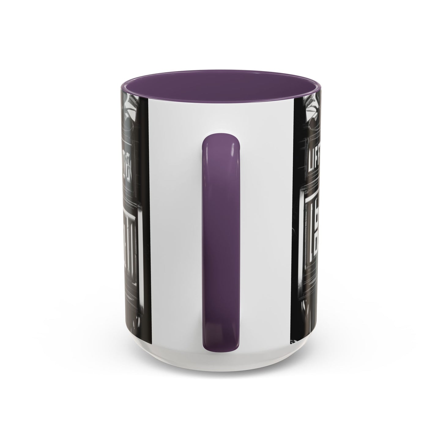 boostlete-am-crew-type-lift-the-standard-banner-engraved-0665 — Accent Mug 11/15oz