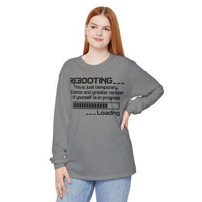 Rebooting Loading Humor Long Sleeve T-Shirt