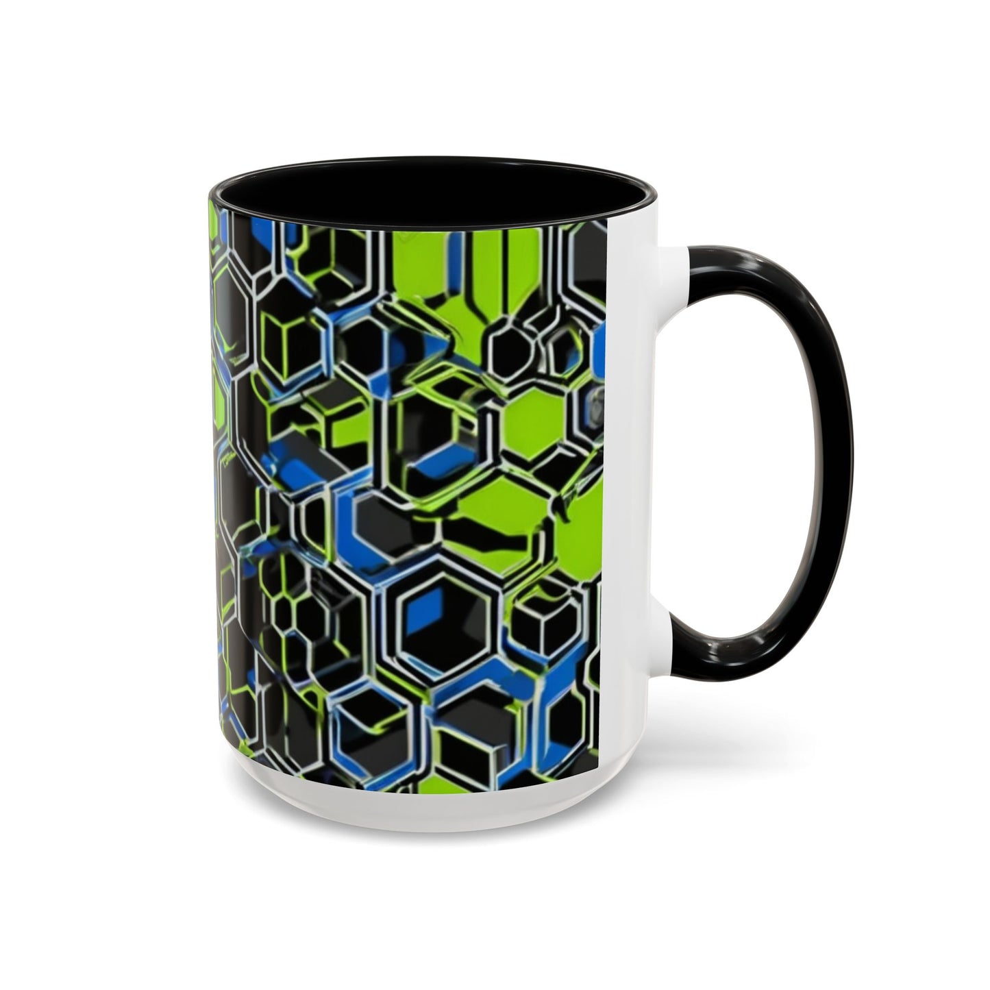boostlete-recovery-progress-pattern-hex-blueprint-0007 — Accent Mug 11oz/15oz