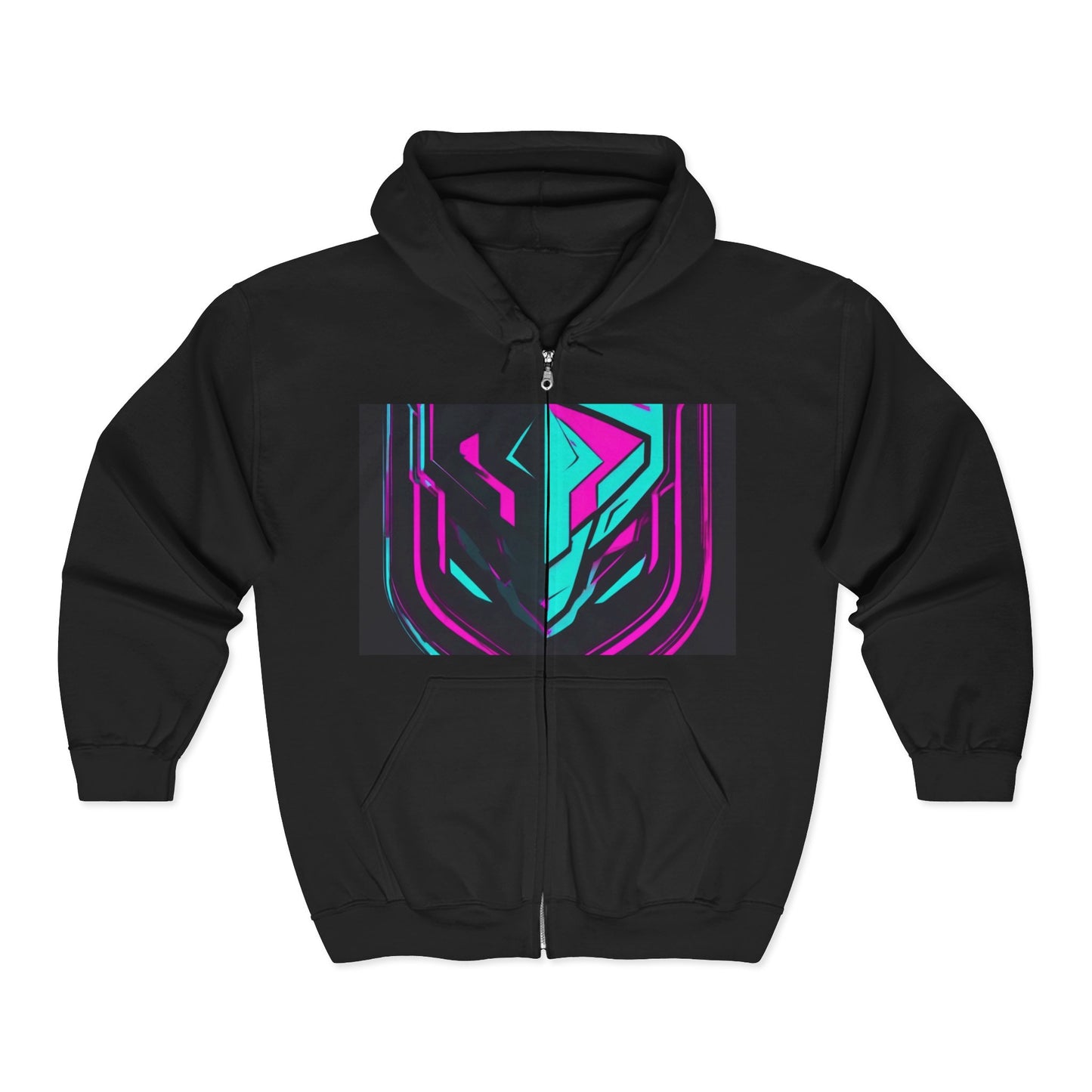 boostlete-pr-season-icon-shield-speed-industrial-0270 — Unisex Heavy Blend Full-Zip Hooded Sweatshirt
