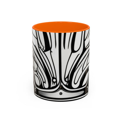 boostlete-boost-mode-icon-crown-offset-line-art-0190 — Accent Mug 11oz/15oz