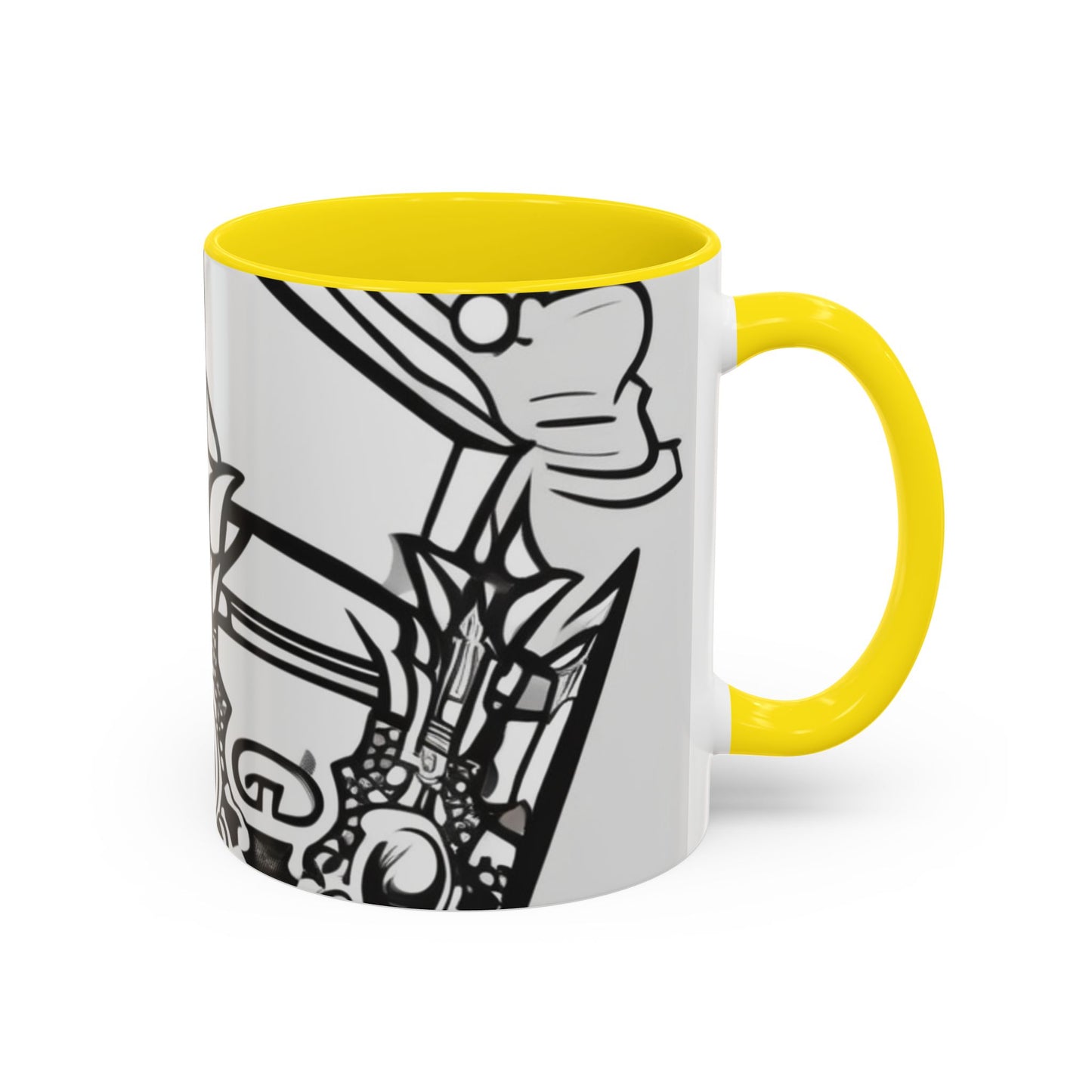 boostlete-quiet-power-icon-crown-outline-badge-0130 — Accent Mug 11oz/15oz