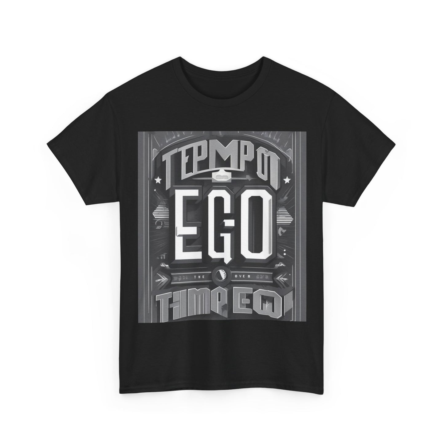 boostlete-mile-by-mile-type-tempo-over-ego-banner-modern-0093 — Unisex Heavy Cotton Tee (Gildan 5000)