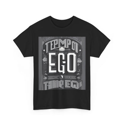 boostlete-mile-by-mile-type-tempo-over-ego-banner-modern-0093 — Unisex Heavy Cotton Tee (Gildan 5000)