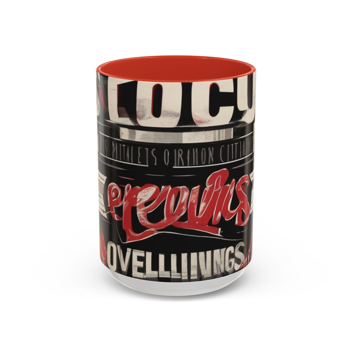 boostlete-mile-by-mile-type-focus-over-feelings-split-retro-0841 — Accent Mug 11/15oz