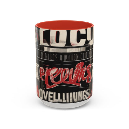 boostlete-mile-by-mile-type-focus-over-feelings-split-retro-0841 — Accent Mug 11/15oz