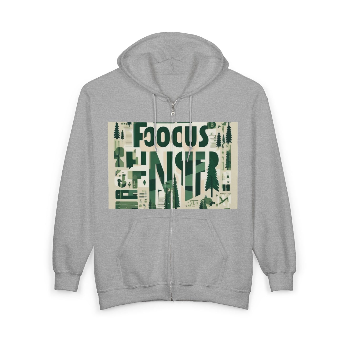 boostlete-boost-mode-type-focus-finish-banner-modern-0113 — Unisex Heavy Blend Full-Zip Hooded Sweatshirt