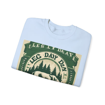 boostlete-quiet-power-type-leg-day-loyal-micro-badge-0357 — Unisex Heavy Blend Crewneck (G18000)