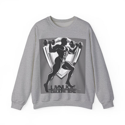 boostlete-mile-by-mile-scene-lunge-3d-athletic-0020 — Unisex Heavy Blend Crewneck Sweatshirt (Gildan)