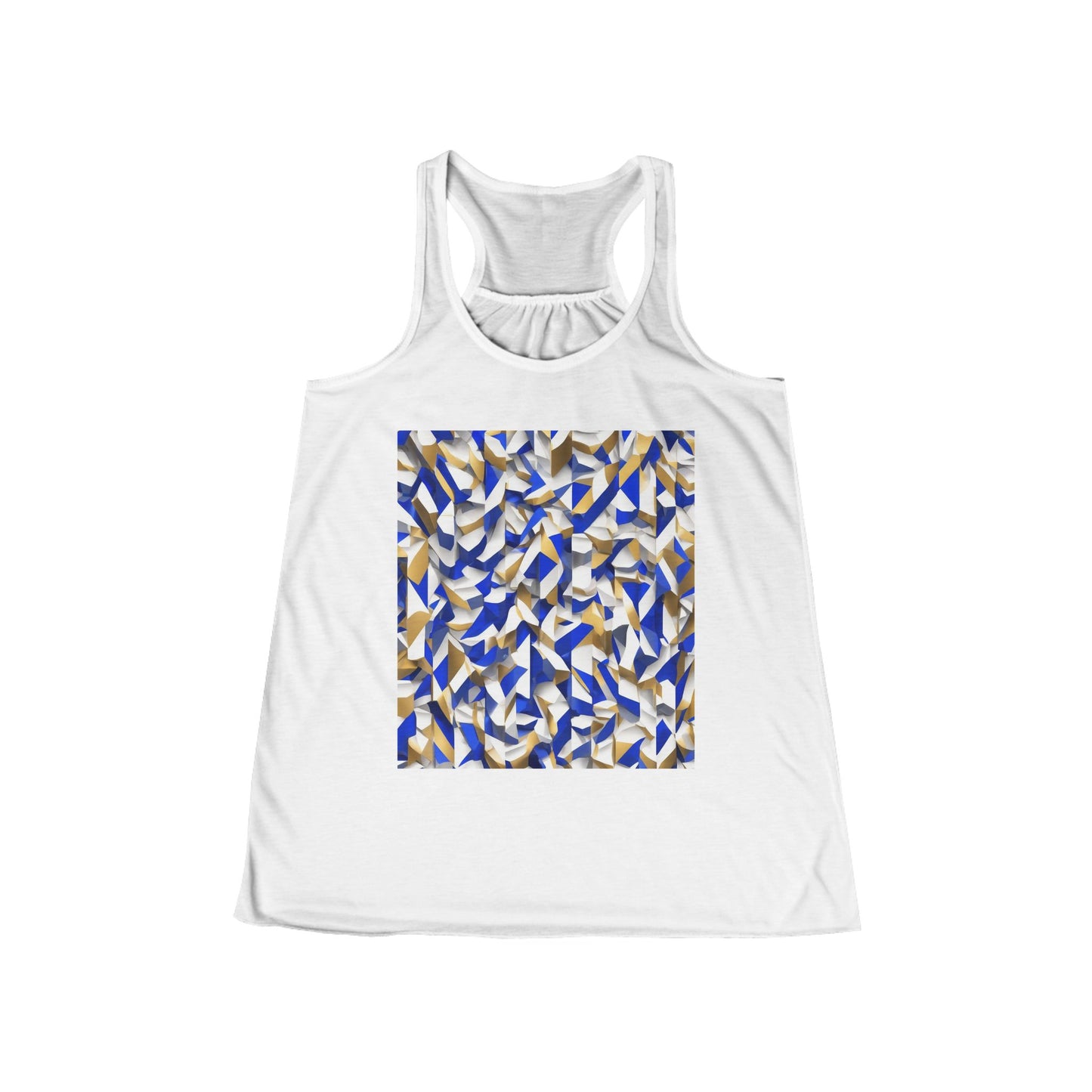 boostlete-boost-mode-type-charge-ahead-vertical-isometric-0221 — Women's Flowy Racerback Tank (B+C 8800)