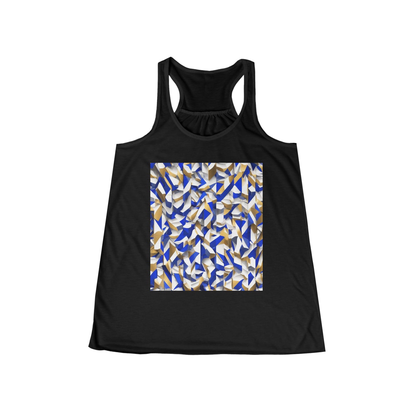 boostlete-boost-mode-type-charge-ahead-vertical-isometric-0221 — Women's Flowy Racerback Tank (B+C 8800)