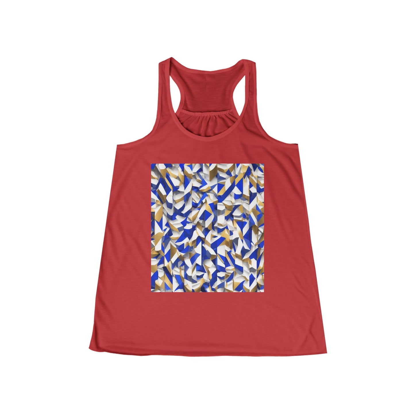 boostlete-boost-mode-type-charge-ahead-vertical-isometric-0221 — Women's Flowy Racerback Tank (B+C 8800)