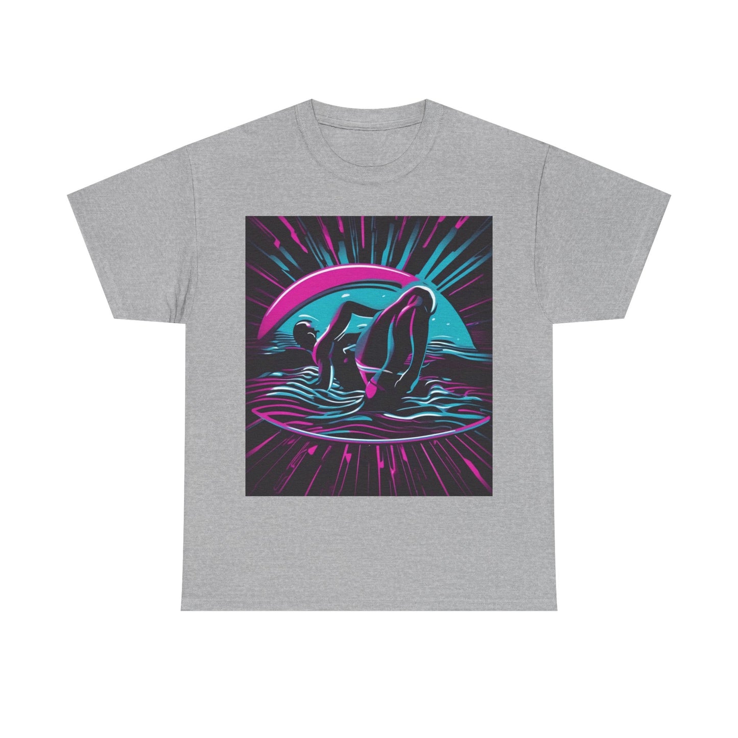 boostlete-pr-season-icon-swimmer-duotone-bold-0126 — Unisex Heavy Cotton Tee (Gildan 5000)