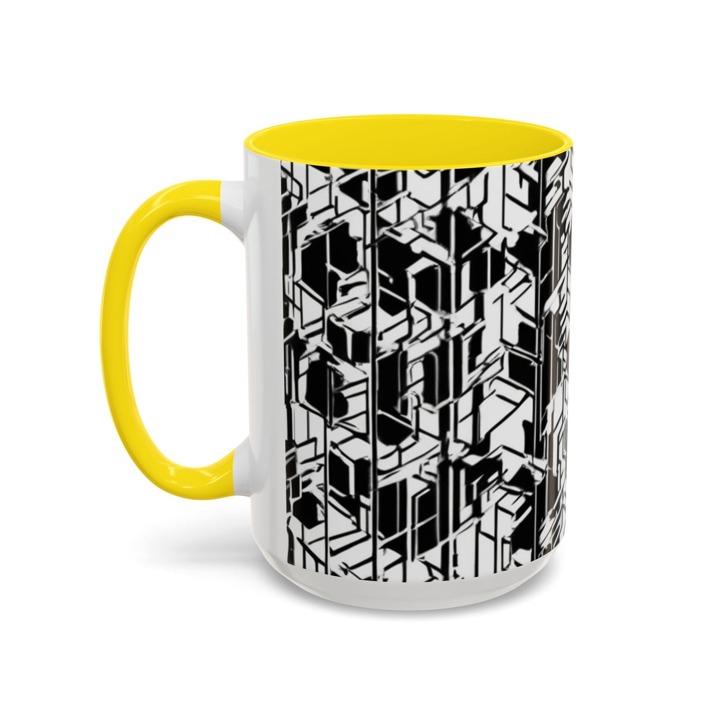 boostlete-field-day-pattern-micro-blueprint-0927 — Accent Mug 11/15oz