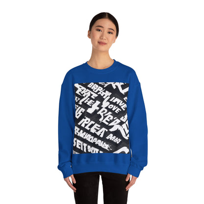 boostlete-pr-season-type-breathe-move-repeat-split-isometric-0017 — Unisex Heavy Blend Crewneck Sweatshirt (Gildan)