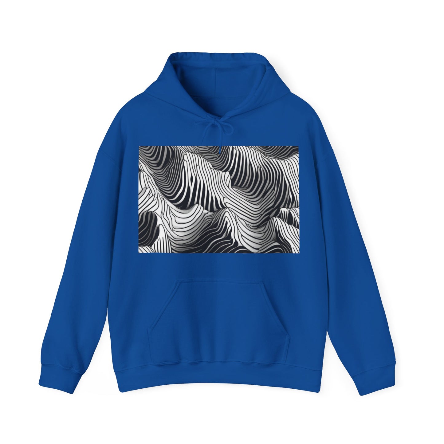 boostlete-field-day-pattern-topographic-isometric-0211 — Unisex Heavy Blend Hooded Sweatshirt (Gildan)