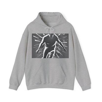 boostlete-iron-intent-scene-sprinter-soft-athletic-0108 — Unisex Heavy Blend Hooded Sweatshirt (Gildan)
