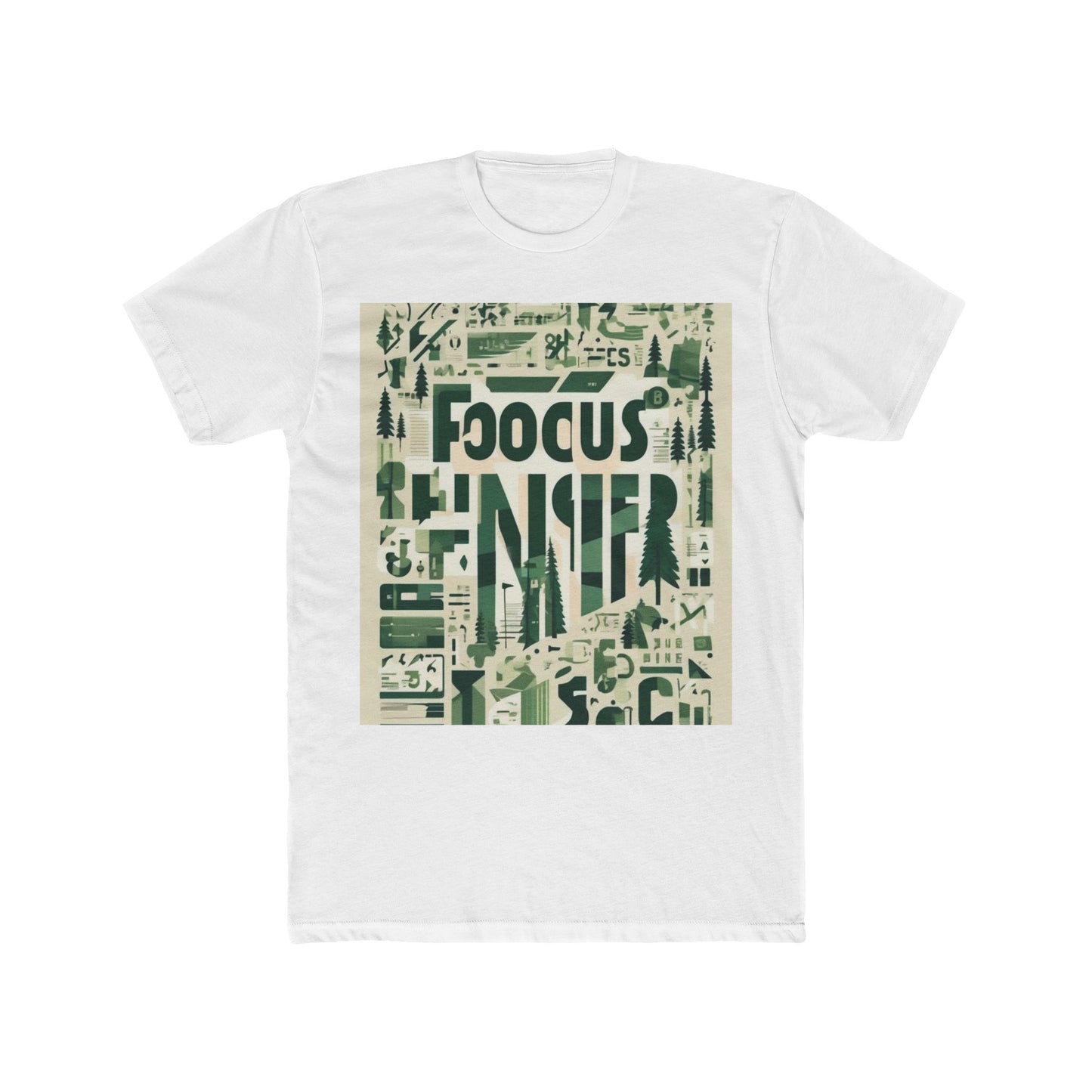 boostlete-boost-mode-type-focus-finish-banner-modern-0113 — Unisex Cotton Crew Tee (NL 3600)