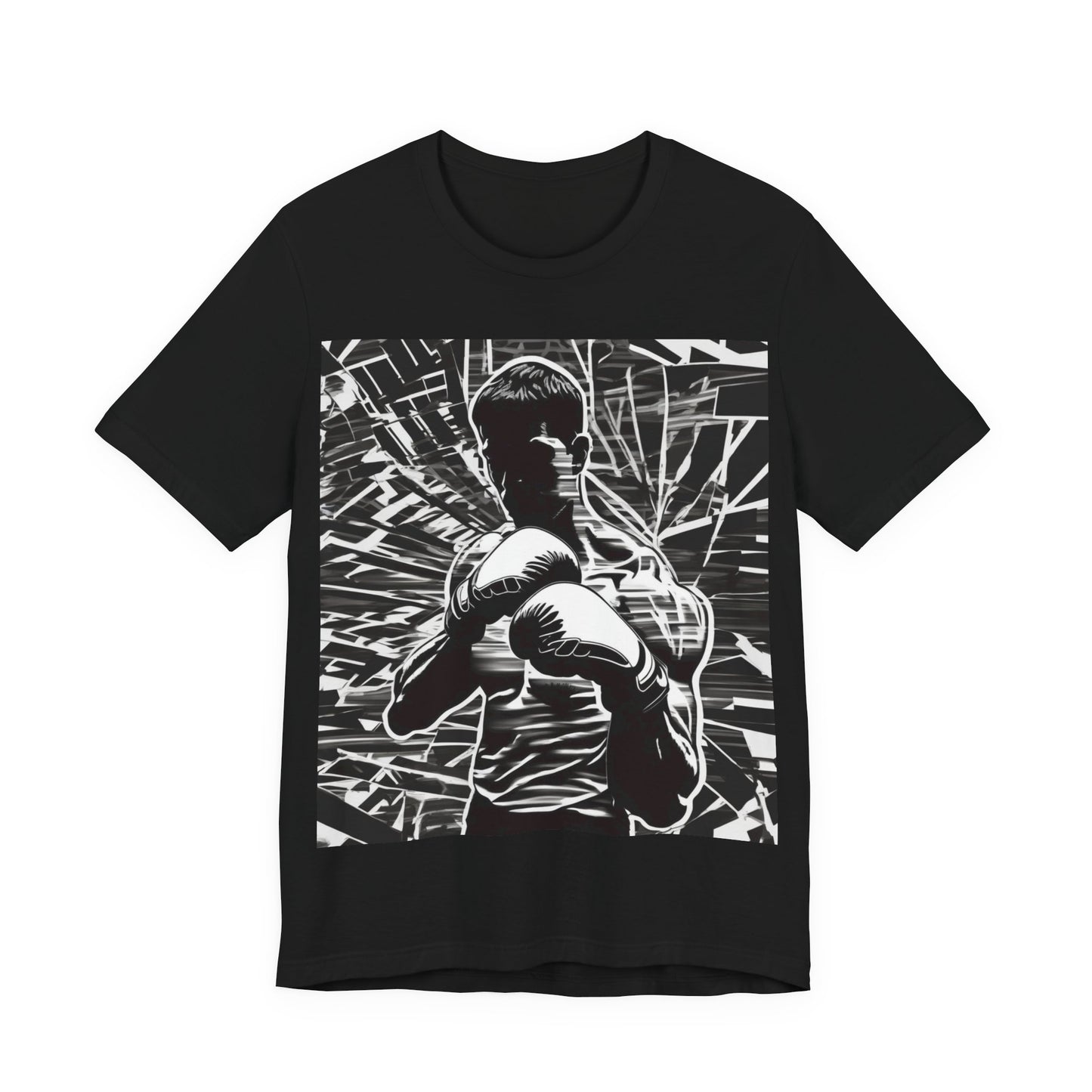 boostlete-boost-mode-scene-boxer-glitch-paper-0084 — Unisex Jersey Short Sleeve (B+C 3001)