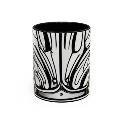 boostlete-boost-mode-icon-crown-offset-line-art-0190 — Accent Mug 11oz/15oz