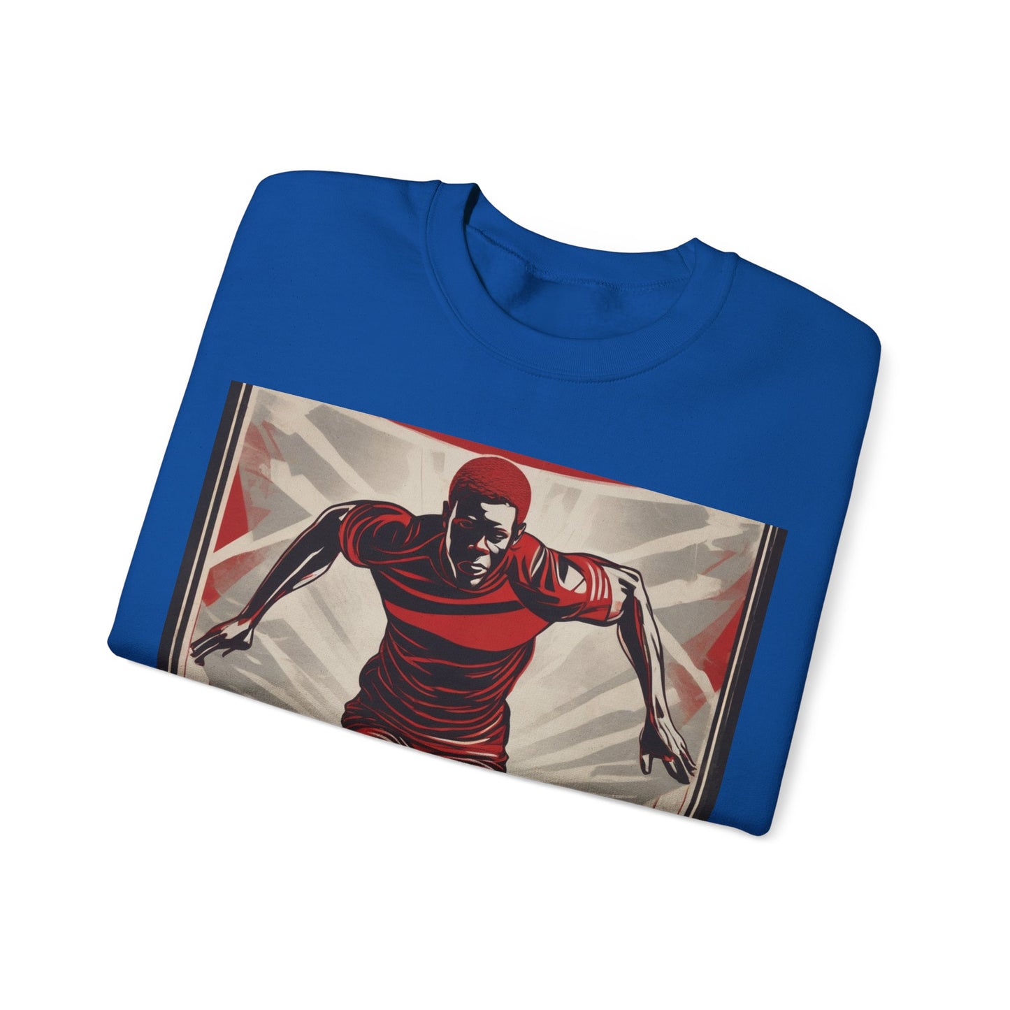 boostlete-am-crew-scene-sprinter-outline-athletic-0228 — Unisex Heavy Blend Crewneck Sweatshirt (Gildan)