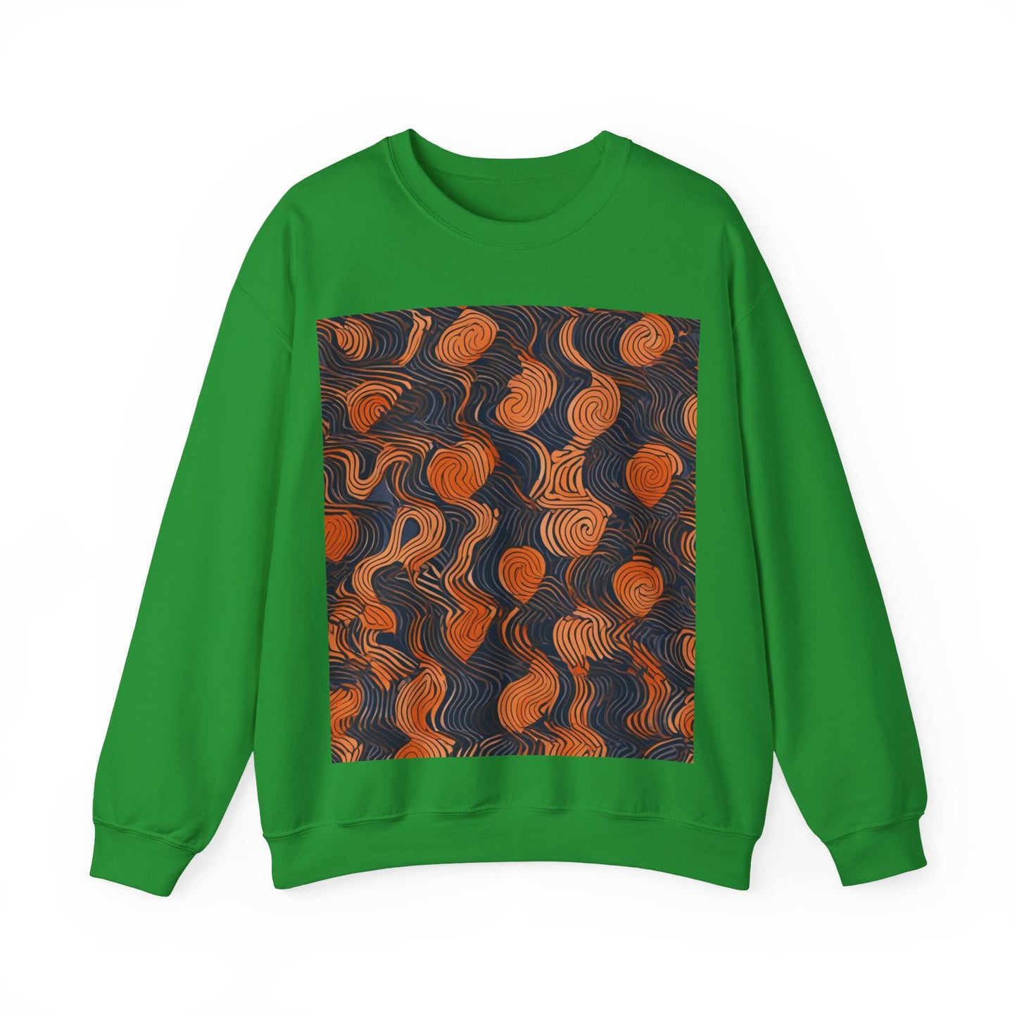 boostlete-iron-intent-pattern-topographic-engraved-0019 — Unisex Heavy Blend Crewneck Sweatshirt (Gildan)