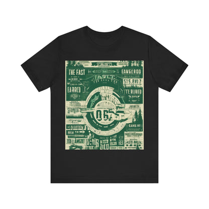 boostlete-mile-by-mile-type-fast-is-earned-big-blueprint-0041 — Unisex Jersey Short Sleeve (B+C 3001)