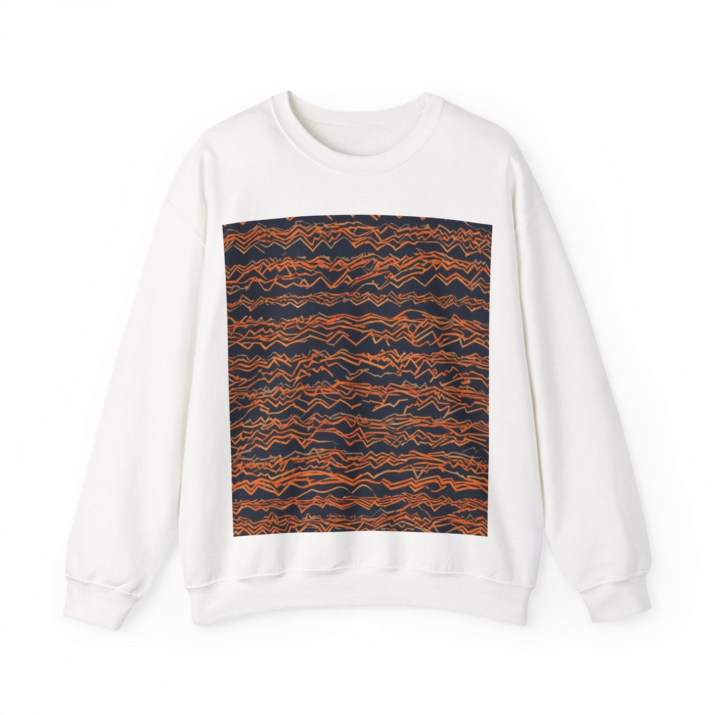 boostlete-field-day-pattern-ekg-bold-0135 — Unisex Heavy Blend Crewneck Sweatshirt (Gildan)