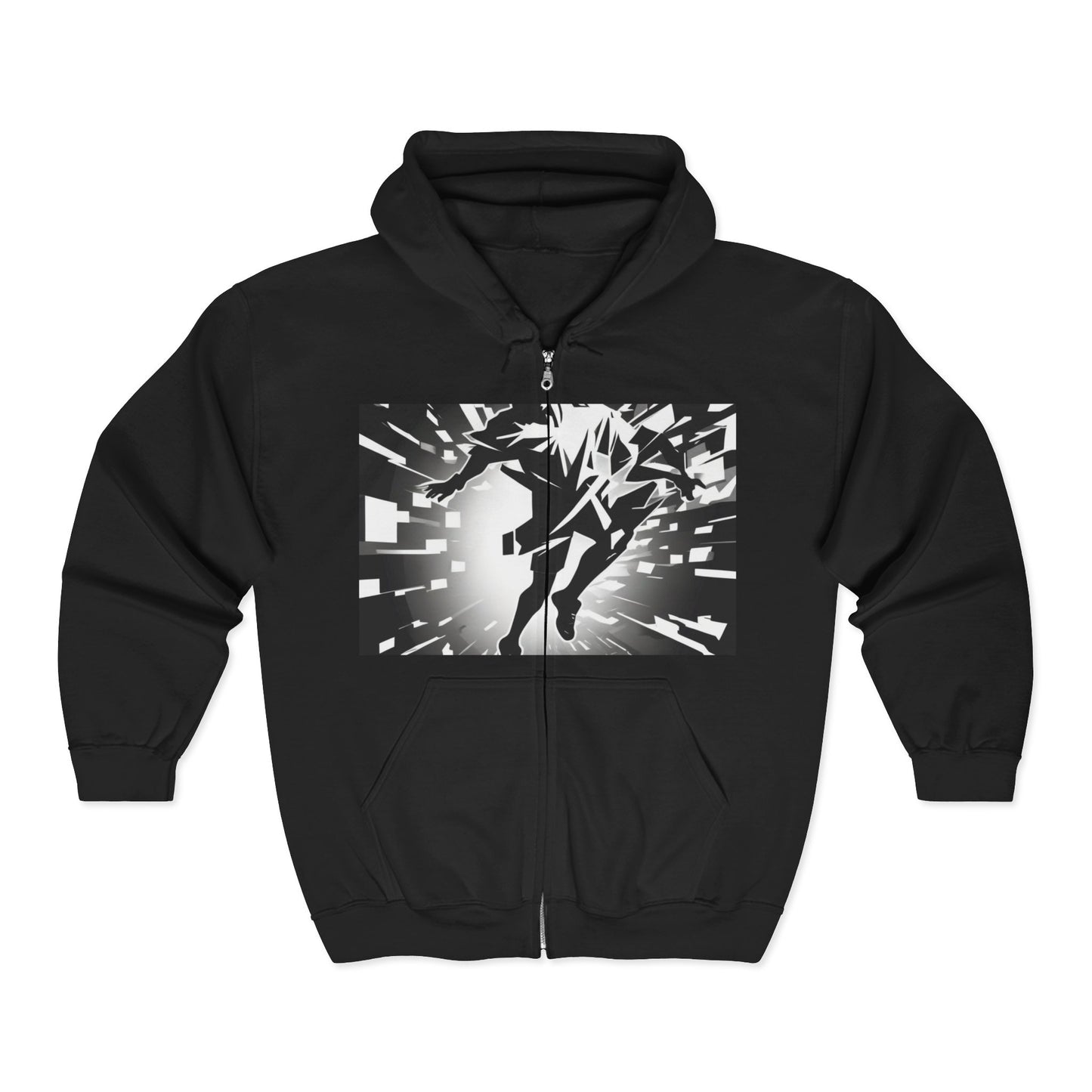 boostlete-am-crew-scene-sprinter-high-modern-0312 — Unisex Heavy Blend Full-Zip Hooded Sweatshirt