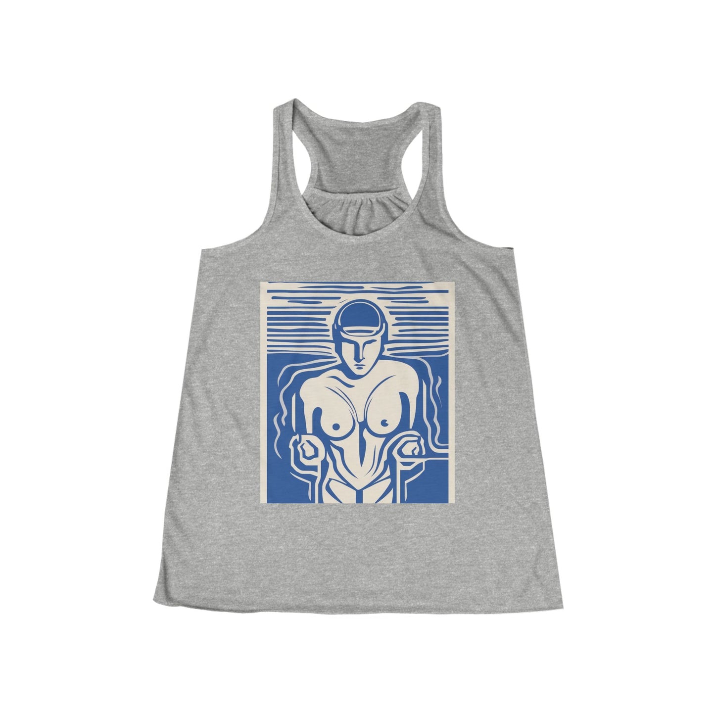 boostlete-boost-mode-icon-swimmer-motion-vector-0062 — Women's Flowy Racerback Tank (B+C 8800)