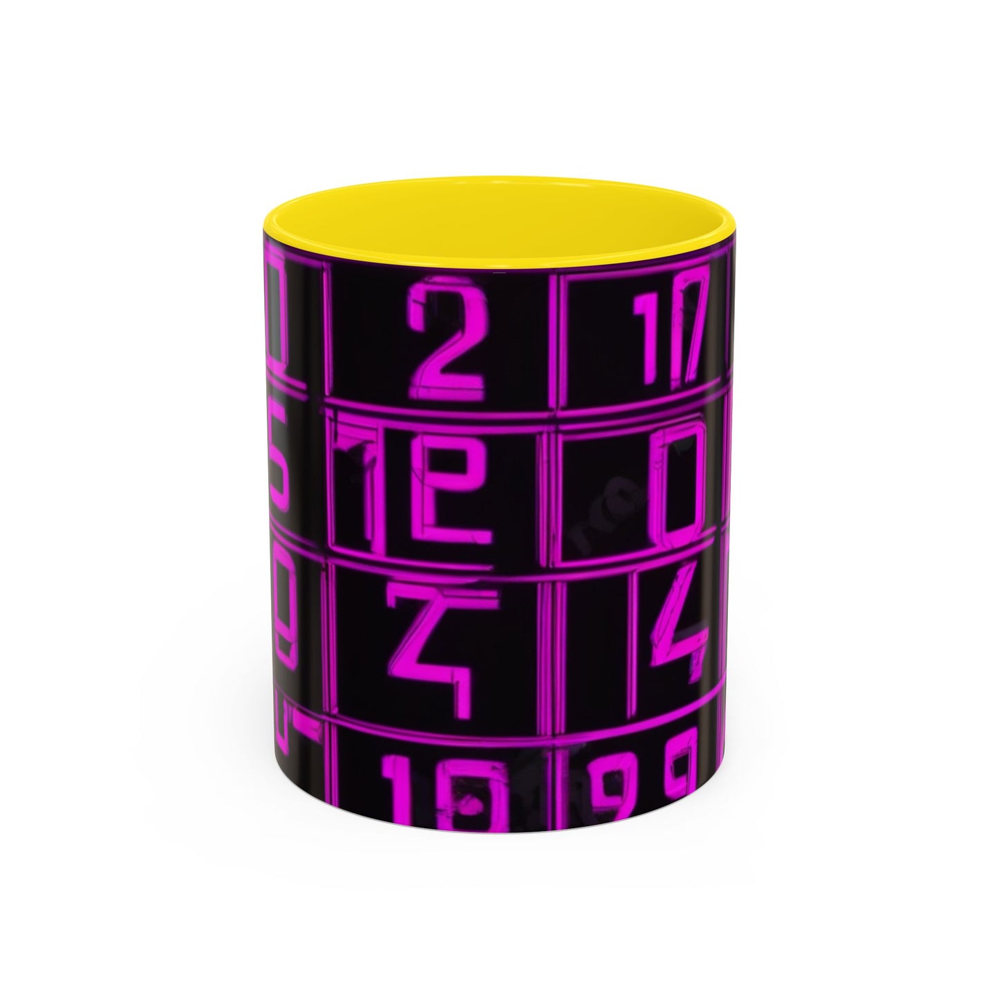 boostlete-iron-intent-pattern-plate-number-retro-0227 — Accent Mug 11oz/15oz