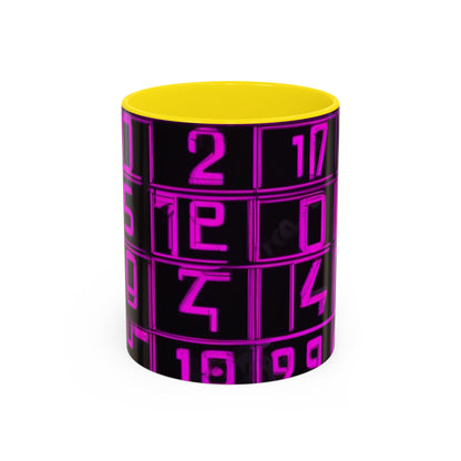 boostlete-iron-intent-pattern-plate-number-retro-0227 — Accent Mug 11oz/15oz